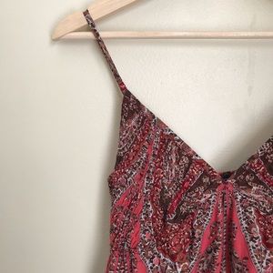 GAP Brick red paisley pattern Boho Dress  | 8p